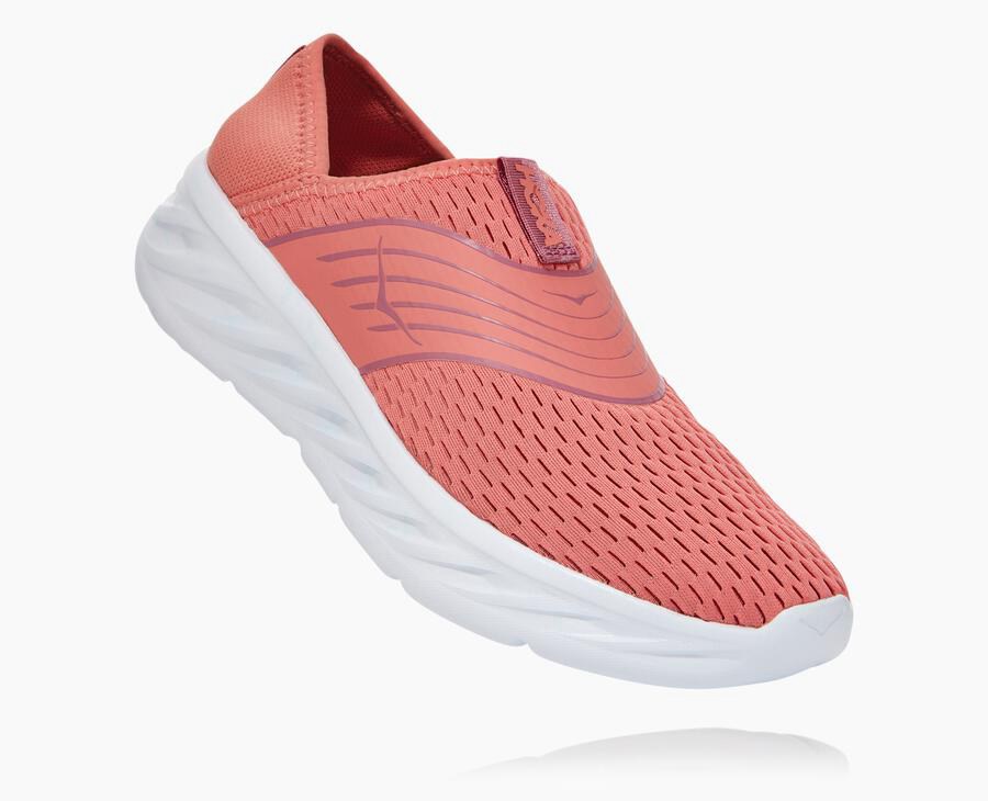 Sandale Hoka One One Ora Recovery Femme - Orange/Blanche - JGB-714356